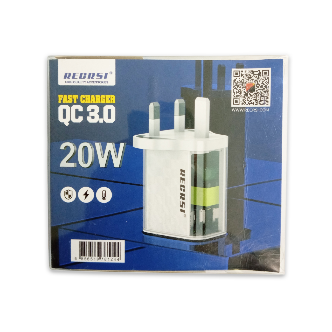RECRSI 20W High Quality QC 3.0 Fast Charger Adapter - CH1620 - Image 2