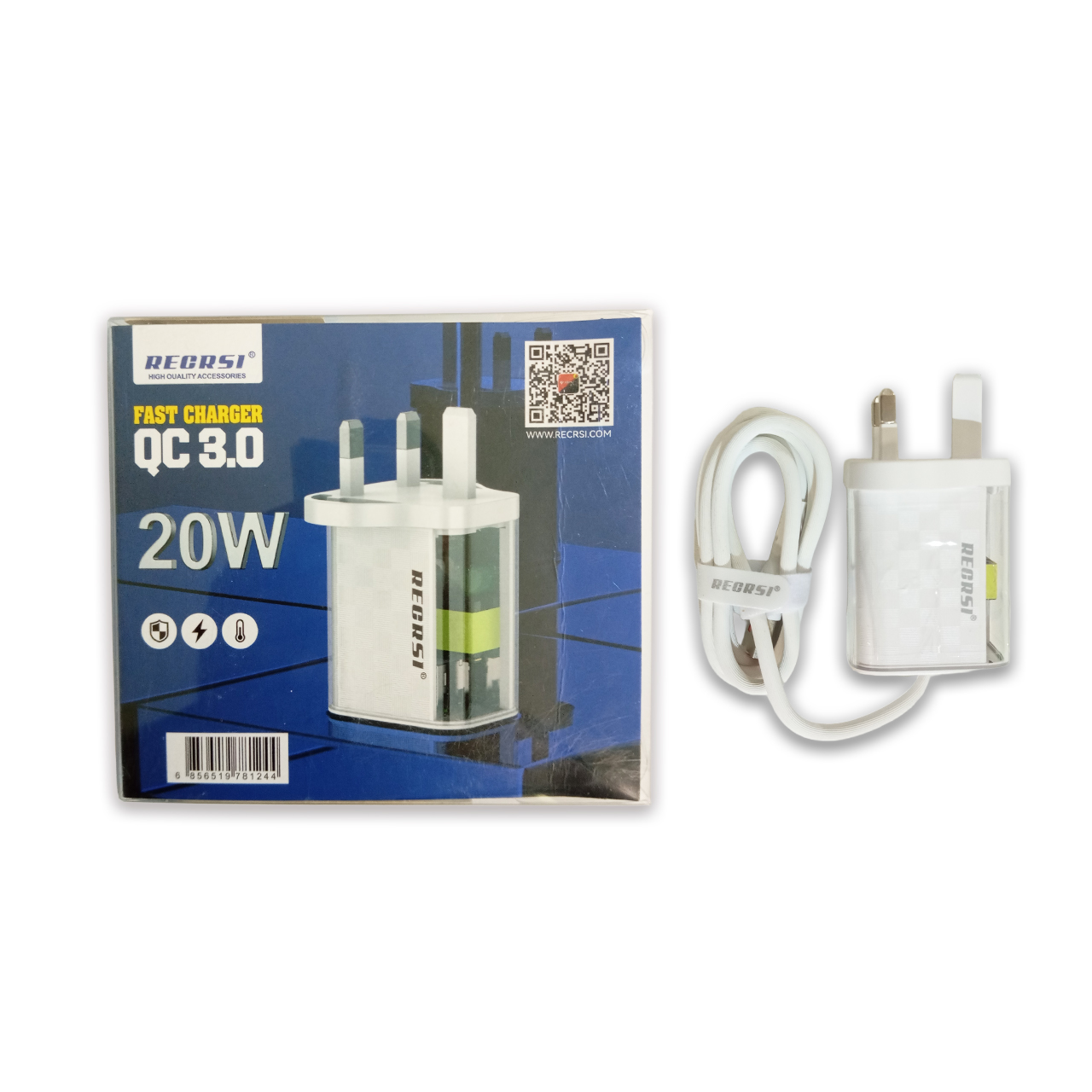 RECRSI 20W High Quality QC 3.0 Fast Charger Adapter - CH1620 - Image 3