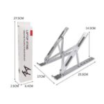 Adjustable Stainless Steel Laptop Stand With Pouch l