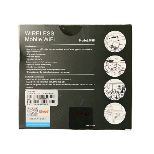 BVOT 4G/ 5G WIRELESS MOBILE POCKET WIFI ROUTER - M88 - Image 2